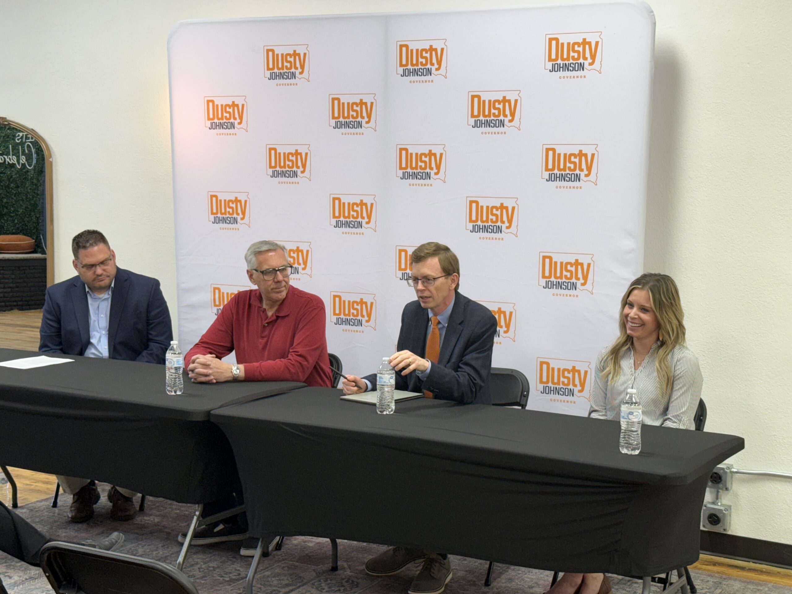 Dusty Johnson campaign holds school forum during stop in Huron