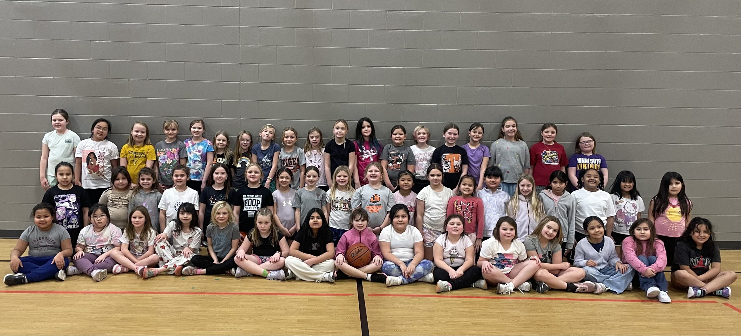 Honing their basketball skills