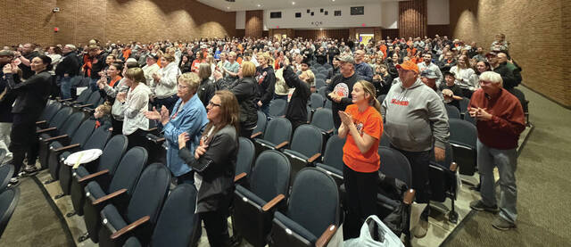 There were very few open seats in the auditorium as the community came out to support the club. Mike Carroll/Plainsman
