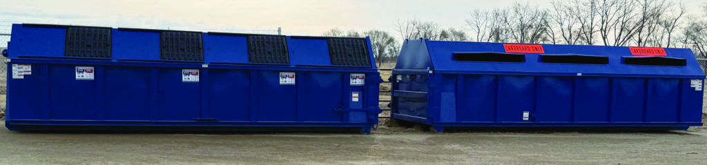 Benjamin Chase/Plainsman
The recycling bins available for residents to access after hours.