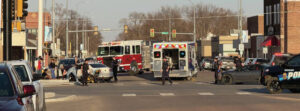 Accident blocks Dakota Avenue