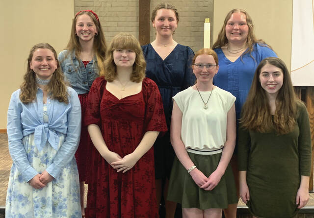 Courtesy photos Recital participants left to right: Back row: Lydia Helkenn, Audri Hohm, Anna Arhart Front row: Alexandra Hohm, Madalyne Bock, Avery Ashbaugh, Emmersyn McGillvrey